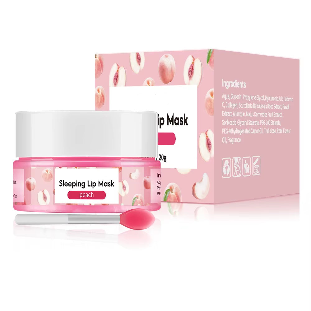Mango Lip Sleep Mask Night Sleeping Maintenance Moisturizing Fade Lip Lines Nourishing Lip Balm Skin Care Beauty Health