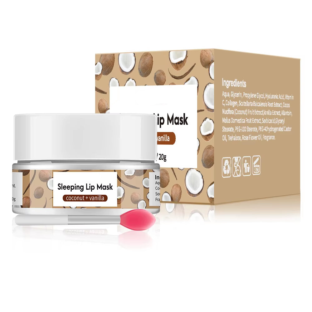 Mango Lip Sleep Mask Night Sleeping Maintenance Moisturizing Fade Lip Lines Nourishing Lip Balm Skin Care Beauty Health