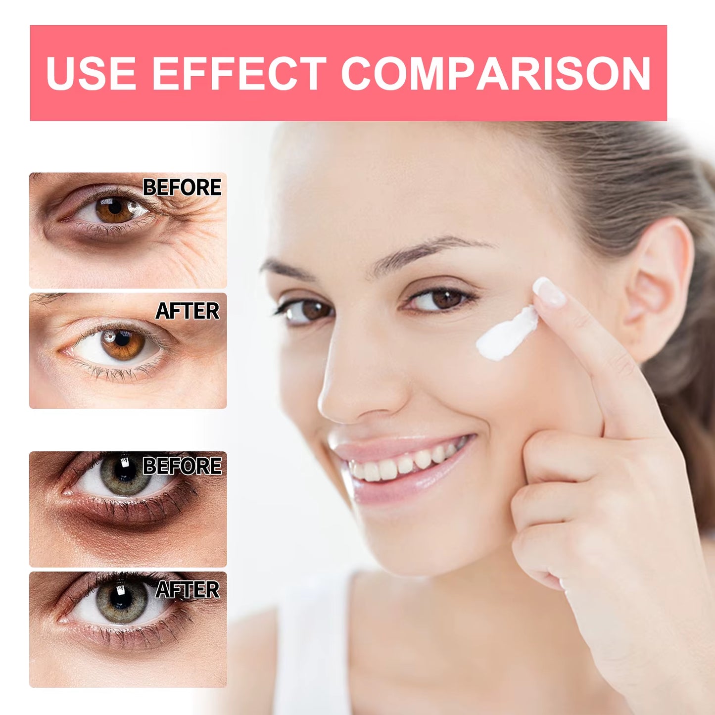 Retinol Eye Cream Circles Lifting Firming Skin Instant Wrinkle Remover Lightening Dark Eye Repair Serum Stick for Women Eye Care