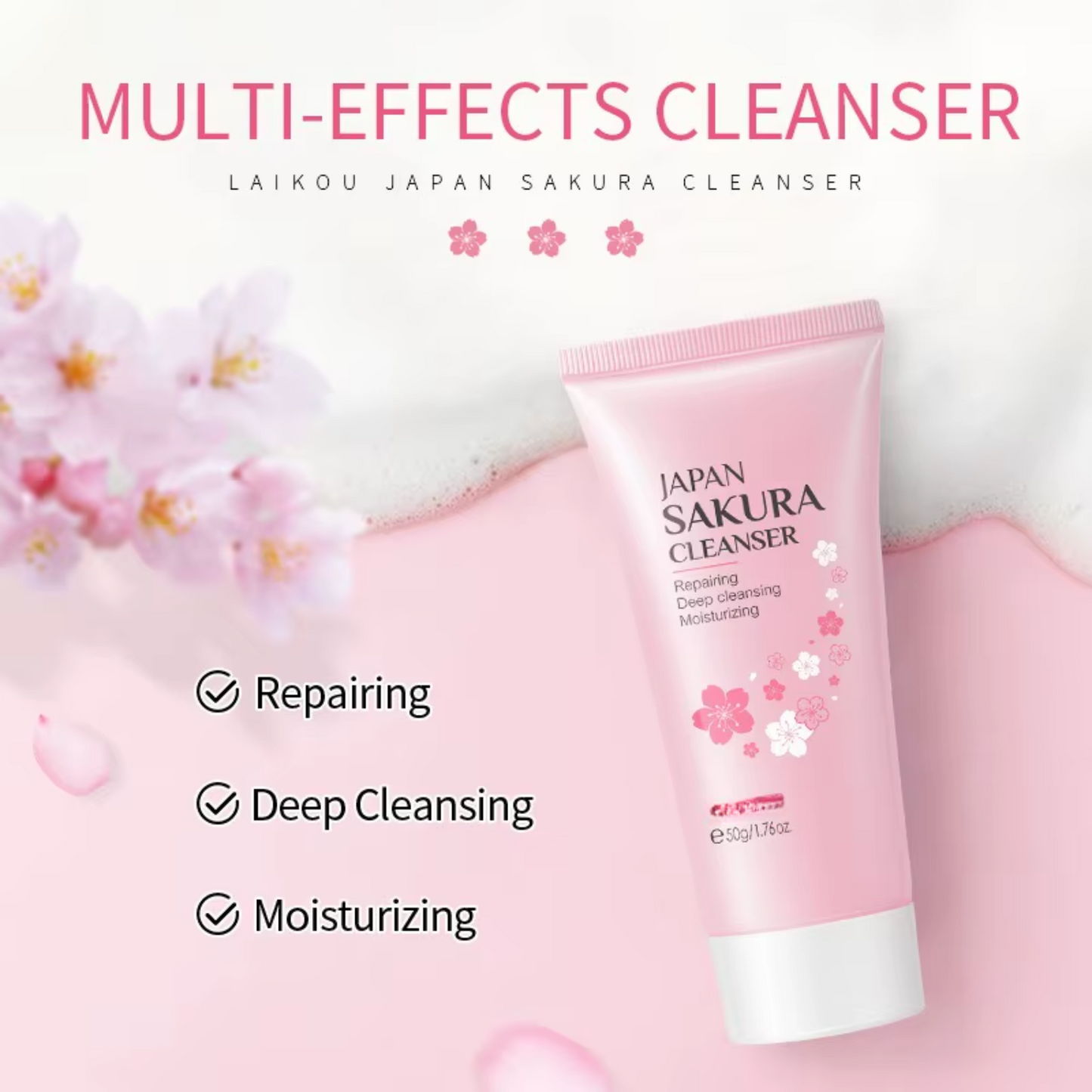 Sakura Cleanser & Sunscreen Set
