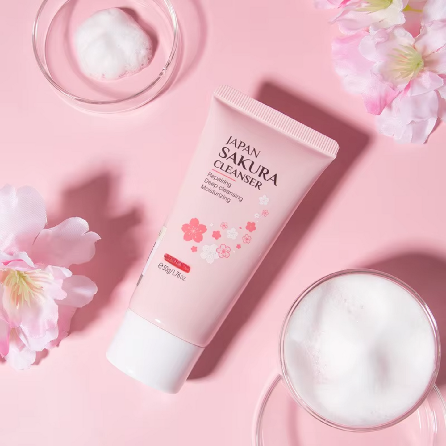Sakura Cleanser & Sunscreen Set