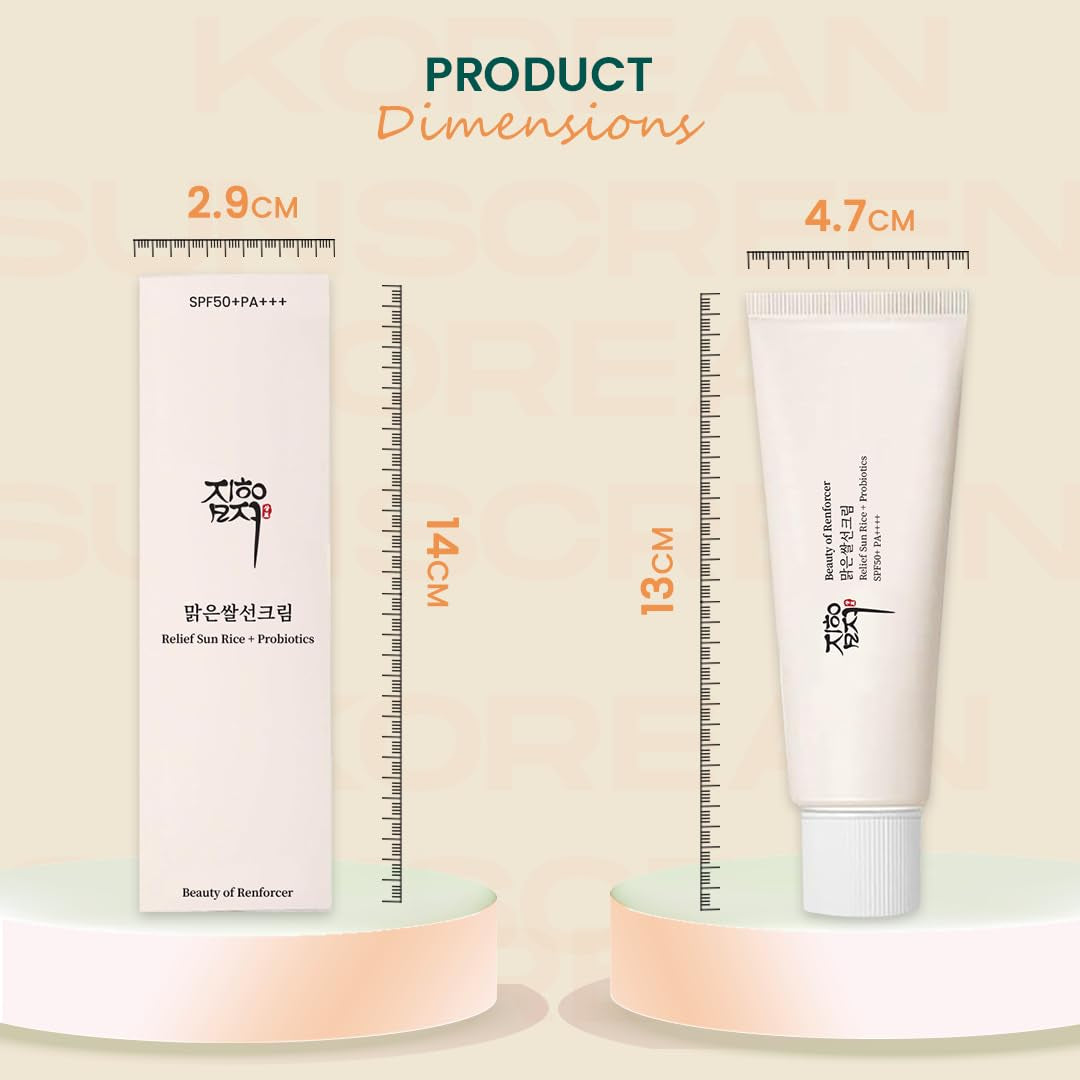 Korean Sunscreen SPF50+ PA++++ - Nourishing UV Defense with Rice & Probiotics - Beauty of  Korean Skincare - for All Skin Types - 50Ml / 1.6 Fl Oz