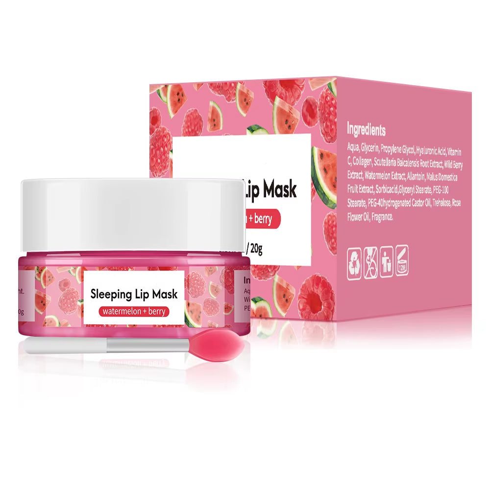 Mango Lip Sleep Mask Night Sleeping Maintenance Moisturizing Fade Lip Lines Nourishing Lip Balm Skin Care Beauty Health