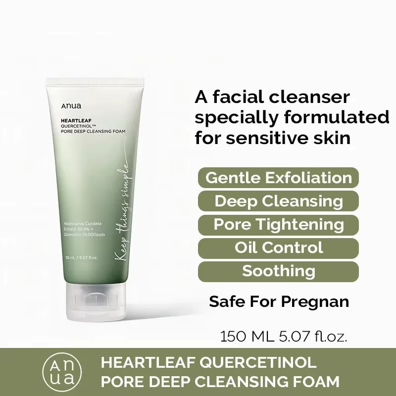 Anua Heartleaf 77% Soothing Toner Clear Pad Pore Control Cleansing Oil 77 Pore Deep Cleansing Foam Korea Skin Care Face Cleanser