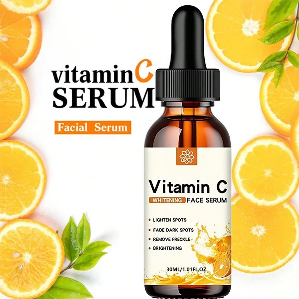 Vitamin C Facial Essence Contains Hyaluronic Acid Dark Spot Remover Moisturizing Repair Anti-Aging Essence Facial Skin Care 30Ml