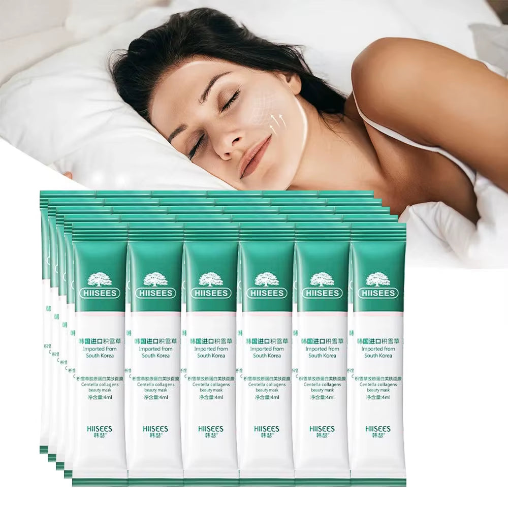 30Pcs Centella Collagen Sleeping Facial Masks Skincare anti Wrinkle Anti-Aging Moisturizing Face Mask Korean Skin Care Products
