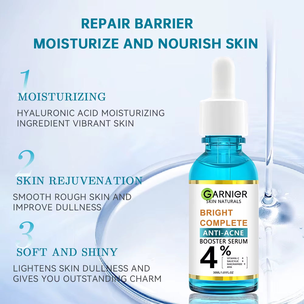 30Ml Garnier Whitening Essence Removes Acne Marks Comedones Blackheads Facial Repair Serum Shrinks Pores Moisturizes Essence